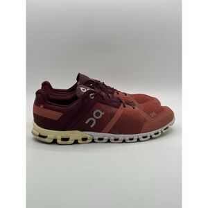 On Cloud flow Running Shoes Mens Sz 10 Rust Brown Athletic Workout Gym Walking